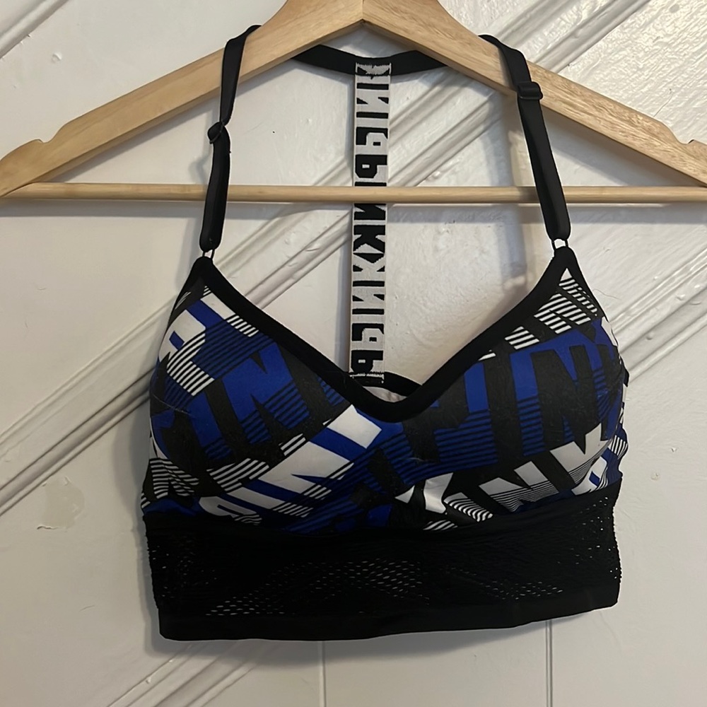Pink Padded Sports Bra, Size Medium
